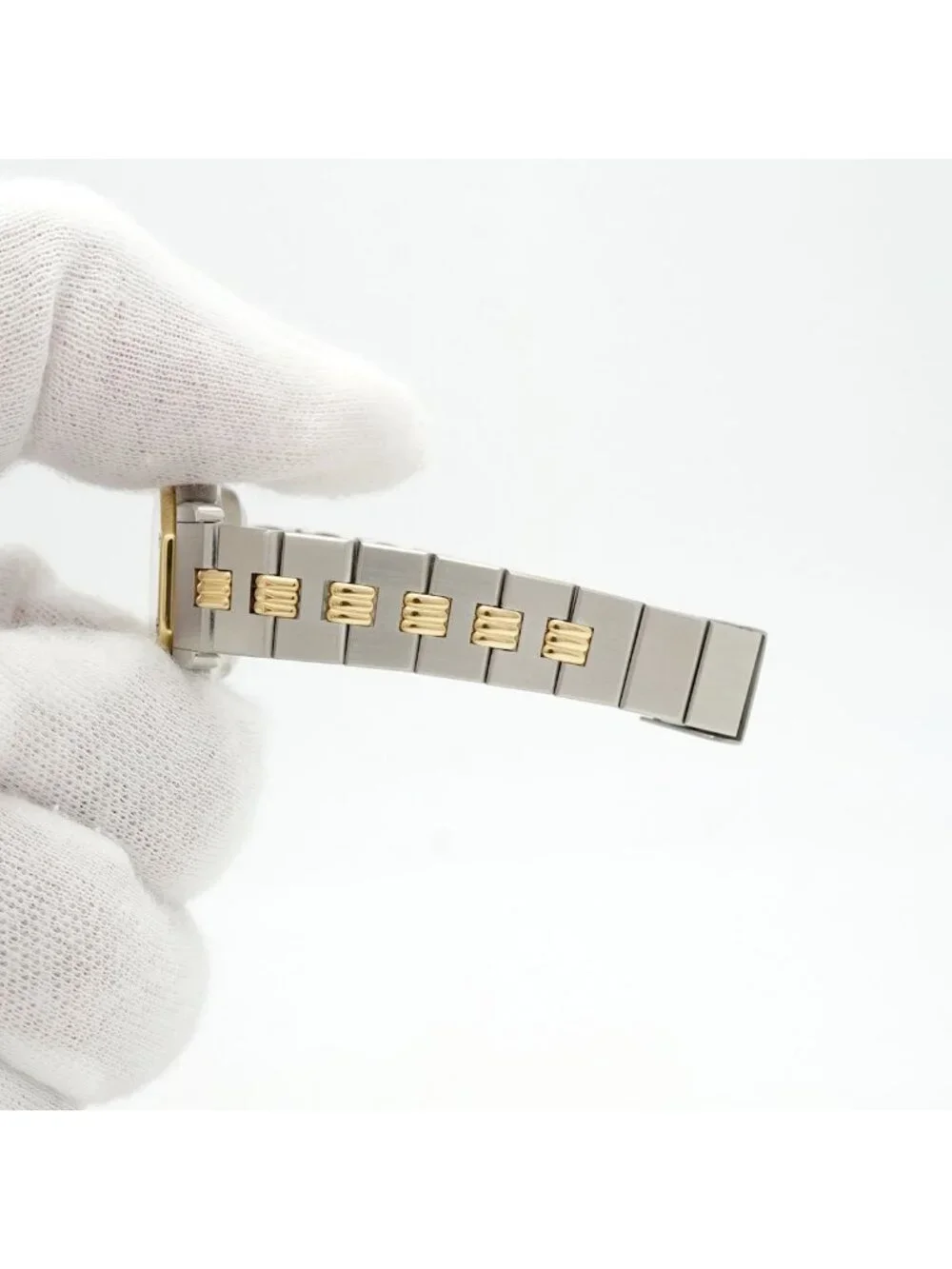 Cartier Santos Octagon SM Godron Bracelet White Dial Watch